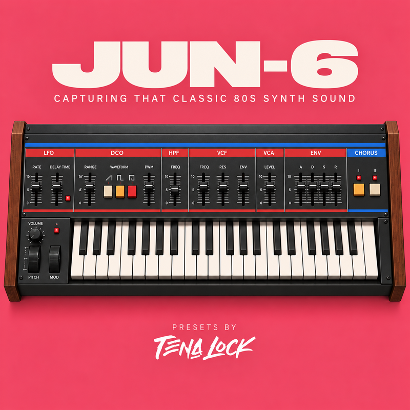 Jun-6 — Roland Juno 60 and Juno 106 influenced patches cover artwork