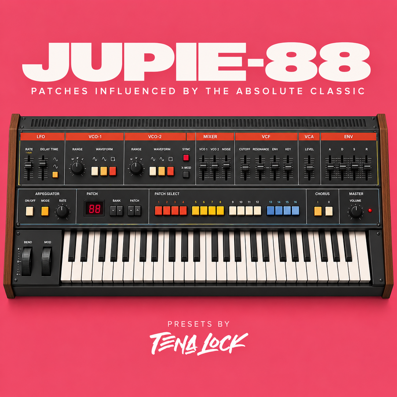 Jupie-88 — Roland Jupiter-8 influenced patches cover artwork