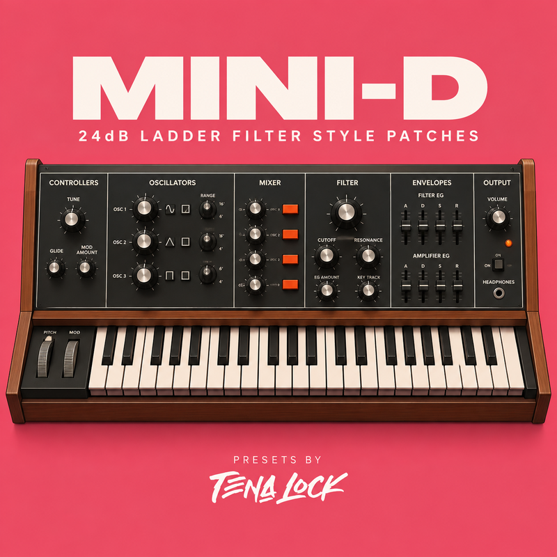 Mini-D — Moog Minimoog influenced patches cover artwork